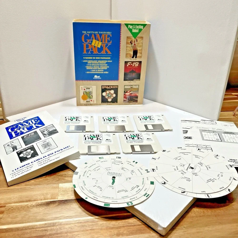 Vintage PC Game Pack III (1992)‎ – 5 Full Games on 3.5
